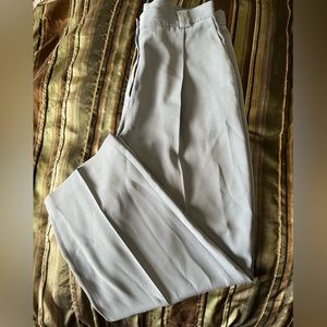 Wide Leg Blue Office-ware Pant